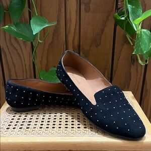 Black Studded Women's Loafers Sz 8